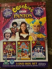 CBEEBIES BBC PANTOS COLLECTION DVD CINDERELLA / JACK BEANSTALK / CHRISTMAS CAROL