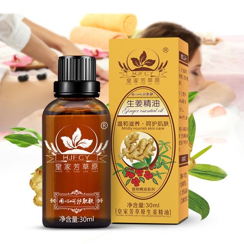 Ginger body massage - body, oil