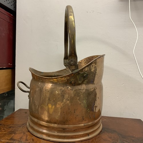 Antique copper coal - coal, bucket