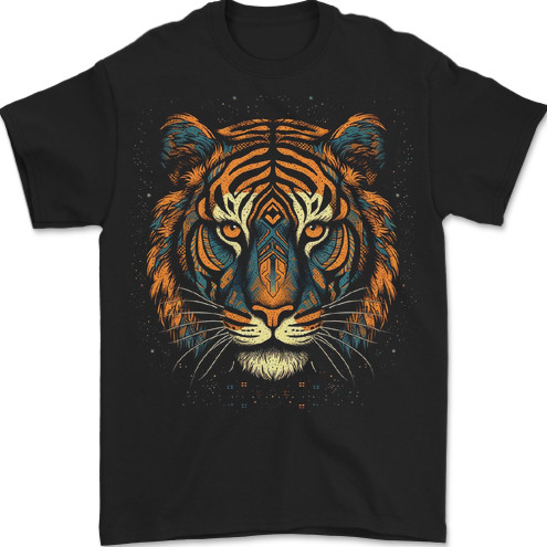 Tribal tiger head - a,