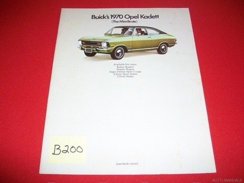 1970 buick opel - opel, kadett