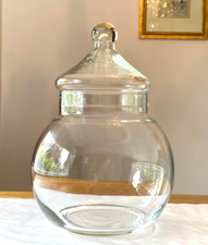 21cm x 15cm CLEAR SWEETS GLASS JAR with BOBBLE LID, Wedding sweet table, gift