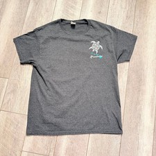 Hanes T-Shirt Men's Gray Large