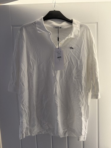 Lacoste white polo top - lacoste,