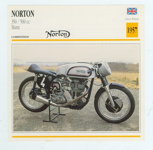 Norton 350 500cc 1957 great - 350/500cc,