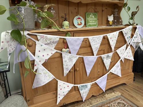10m lilac bunting - bunting,, wedding