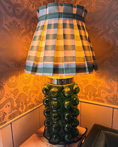 Green glossy glass table - glossy,