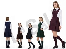 Girls School Dress Bib