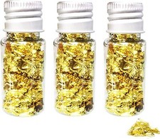 24K Edible Gold Leaf Flakes, 4