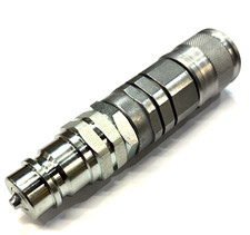 Tractor Hydraulic Conversion  1/2"  Male Probe to 3/8" Flat Face Female Coupler