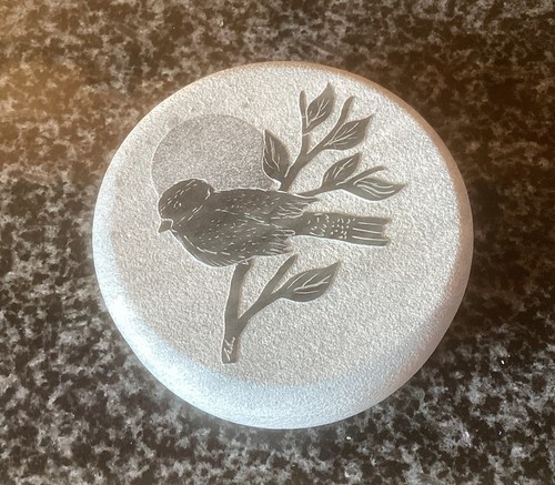 Vintage soap stone circular - vintage,