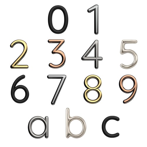 House door numbers - house,