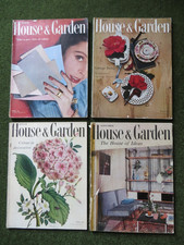 House & Garden 4 issues 1956 -