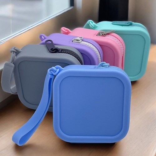 Zipper travel pouch - travel, silicone