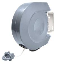 15m Retractable Washing Line Heavy Duty Indoor Outdoor Clothes Line Dryer - Grey