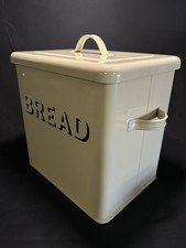 Vintage Metal Bread Bin Cream