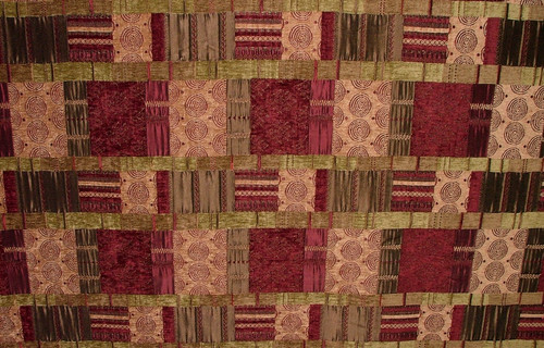 Moroccan patchwork plum - patchwork,
