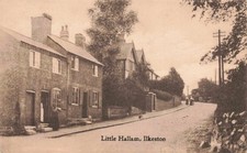 Antique postcard little hallam - little,