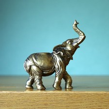 Resin Gold Angry Elephant