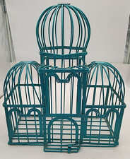 Vintage birdcage triple - birdcage, domed