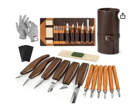 Wood carving tools set - tools, 12