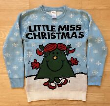 XS 34" chest Little Miss Christmas Jumper Sweater Xmas Truffle Shuffle Mr Men