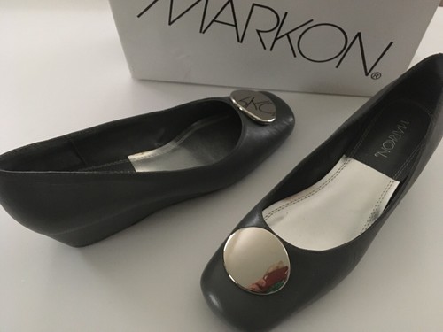 Markon grey leather squaretoe - markon,