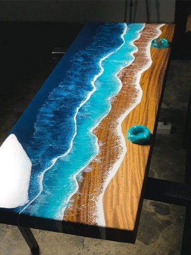 Handmade epoxy wood - 15",