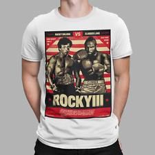 Rocky Balboa T-Shirt Clubber Lang Mens Film Rocky III Training Boxing Retro Gift