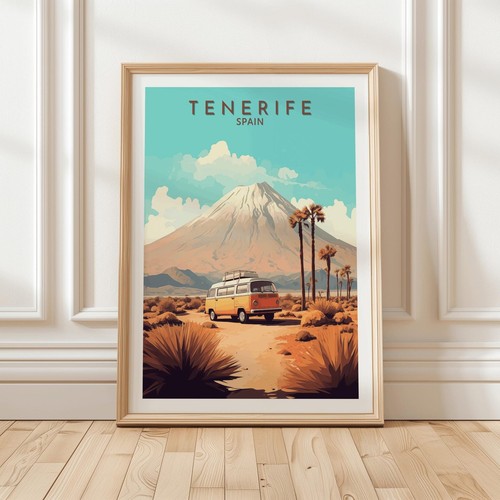 Tenerife vintage travel poster - vintage,