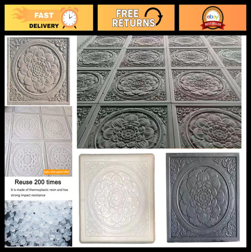 Pack square concrete molds - square,
