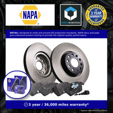 2x Vented Brake Discs and Pads
