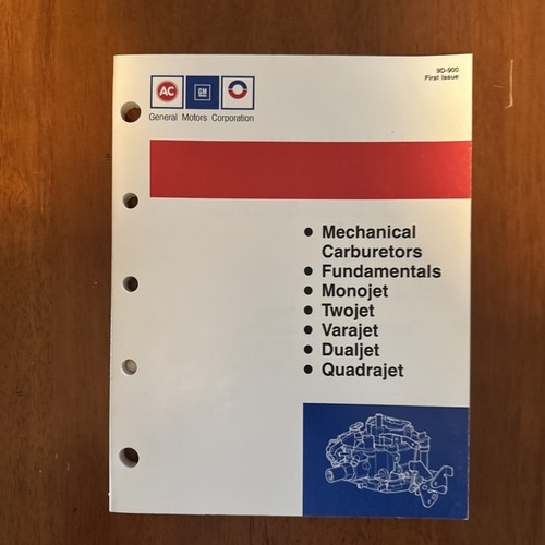 Carburetor manual 9d - gm, ac