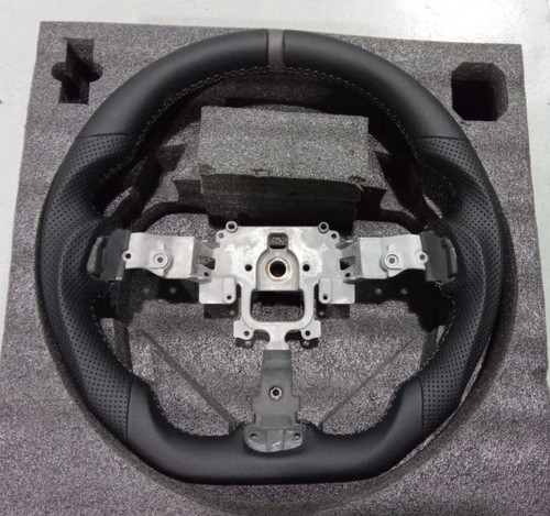 Custom leather steering - custom,