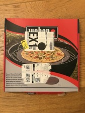 Weber Round Glazed Pizza Baking Stone 36.5cm BBQ Grill Accessory