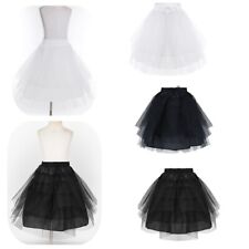 Kids Hoopless 3 Layers Net Apparel Half Slips Underskirts Flower Girls Petticoat