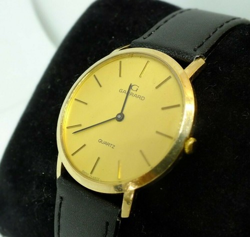 Garrard 9ct gold quartz watch - 9ct,