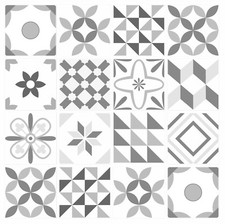 Tile Stickers x 48, Grey