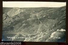 Cornwall  TREGARDOCK  - DELABOLE   Coastal path with line of walkers   RP