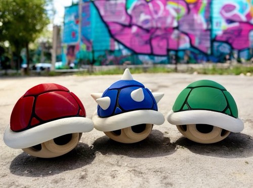 Life sized mario kart shells - life,