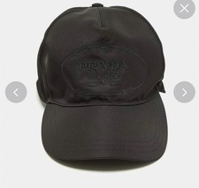 Prada Black Nylon Embroidered