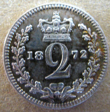 1872 Maundy Twopence, Stunning Coin, Attractively Cabinet Toned