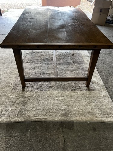 Antique oak refectory dining - antique,