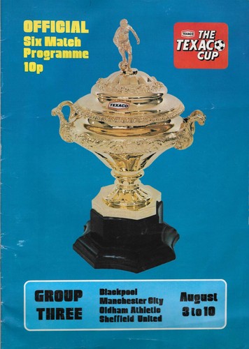 Texaco cup 1974 blackpool - texaco,