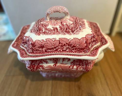 Masons vista pink - vista, tureen