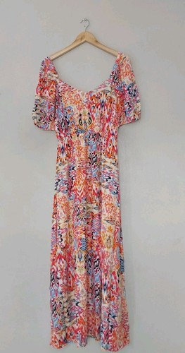 Ichi ikat print maxi dress - maxi, in