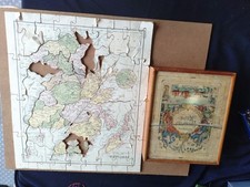 c1875-1880 DISSECTED MAP ANTIQUE JIGSAW PUZZLES  *SCOTLAND *BOXED AF