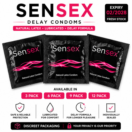 Sensex delay condoms natural - sensex,