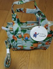 Cath Kidston Green Oranges 100% Cotton Paddington Bear Mini Bonded Tote bag BNWT