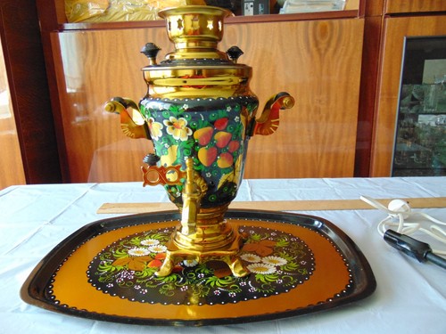 Hand painted electric samovar - hand-painted,